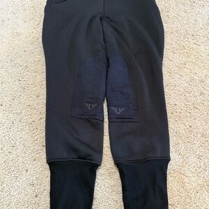 Winter fleece lined TUFF RIDER Black Riding Pants size 34